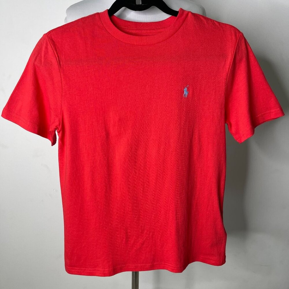 NWT Polo Ralph Lauren Kid's Red Cotton Short Sleeve T-Shirt Size Medium (10-12)